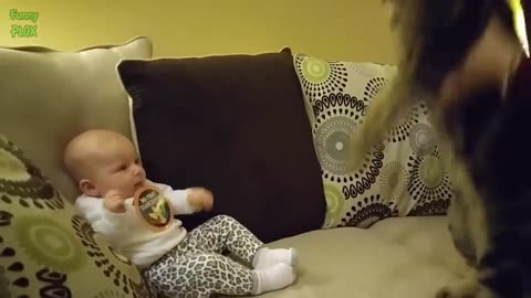 Funny Babies Laughing Hysterically at Cats Compilation