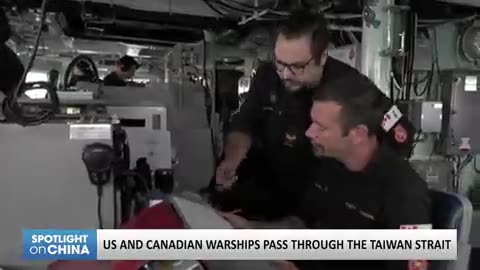 #US and #Canadian warships pass through the #Taiwan Strait
