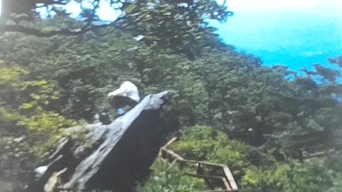 1970 Great Grandmother Carrier, Uncle Sid, Laurel Falls, Gatlinburg.