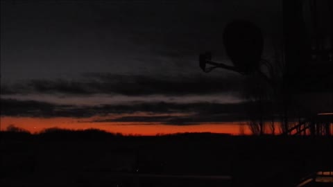 January Sky After the Sun Finishes Setting