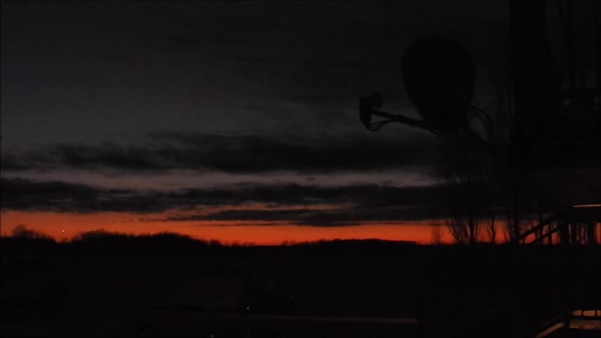 January Sky After the Sun Finishes Setting