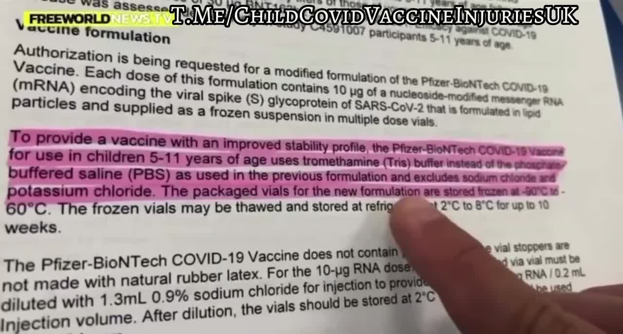 PFIZER ADDED ANTI HEART ATTACK DRUG TO CHILD COVID SHOTS