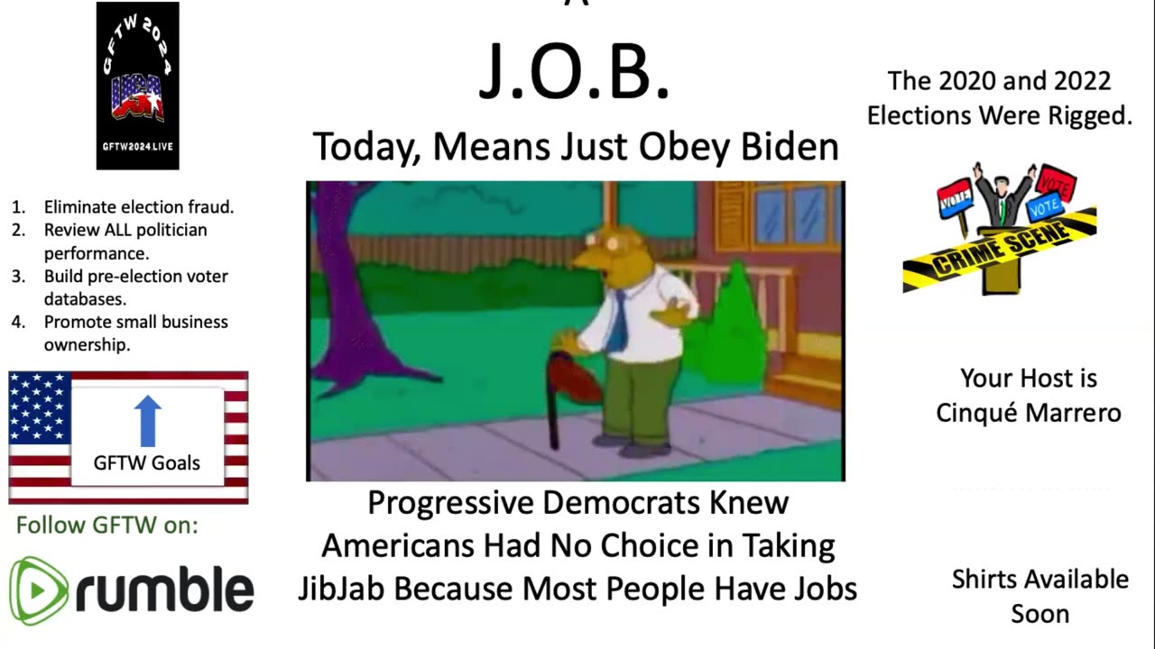 J.O.B., In the Context of Vaccine Mandates, Translates to Just Obey Biden