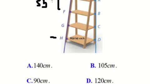 Hình ảnh dưới đây là kệ sách gỗ có 4 mặt kệ với thanhgỗ đứng và thanh gỗ xiên.