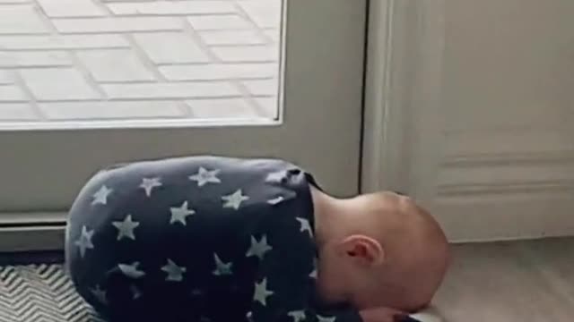 When your dad and brother are outside, but you get left inside with mum