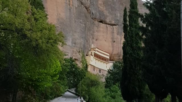 Mega-Spileo is an Orthodox monastery in Greece