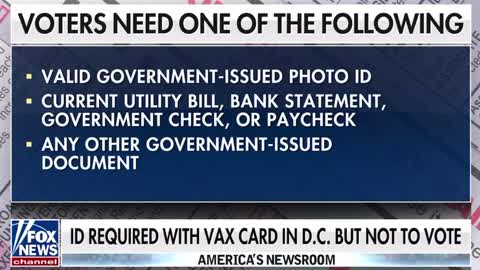 You have to have an ID to go buy a hamburger in DC but not to vote!