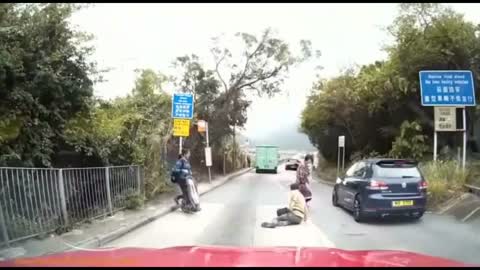 MAN GETS HIT BY CAR!!!😱