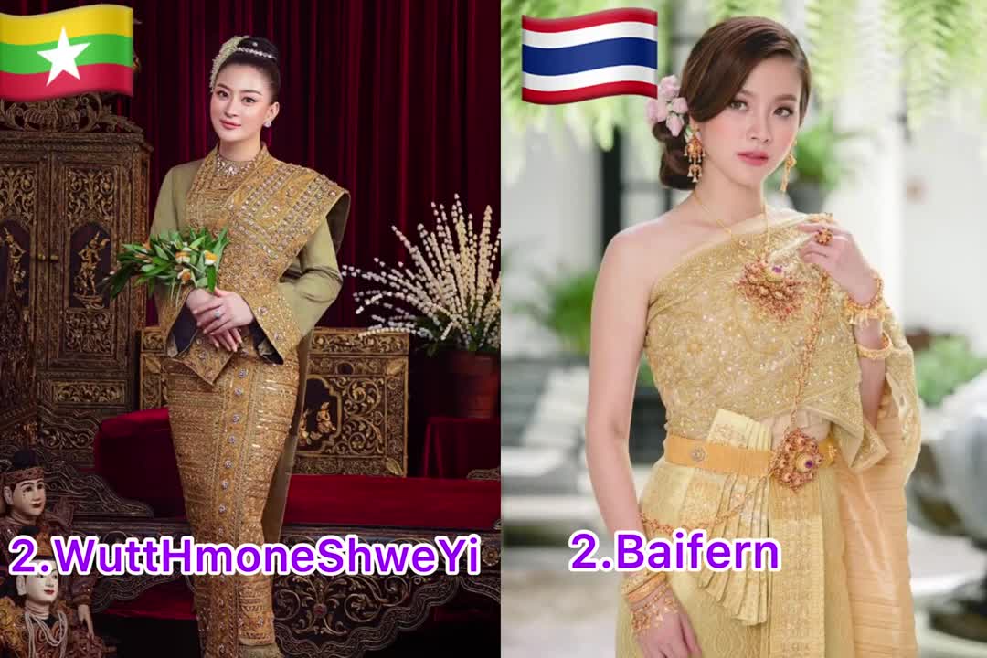 Most beautiful actresses from ASEANMyanmar vs Thailand