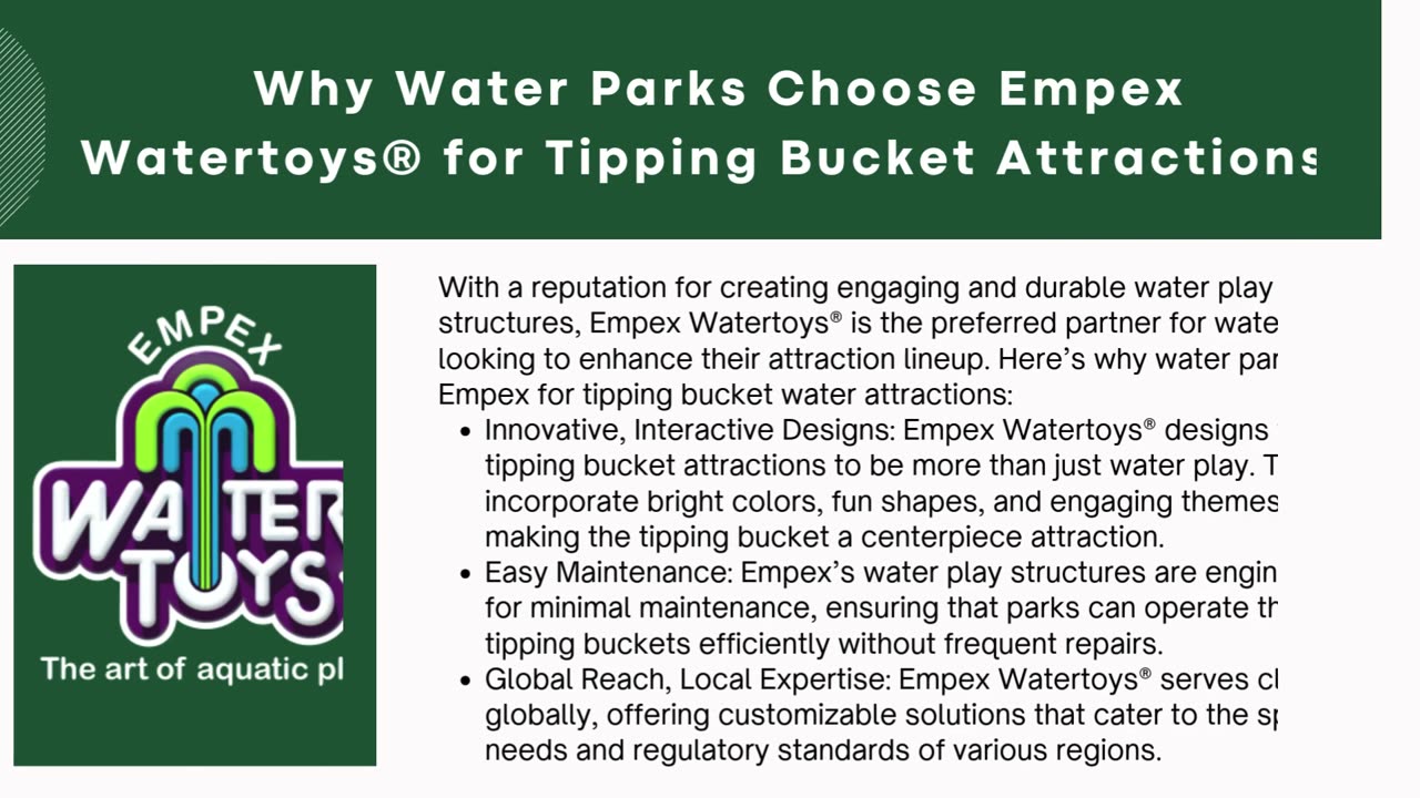 Tipping Bucket Water Park: Best Water Attractions - Empex Watertoys®