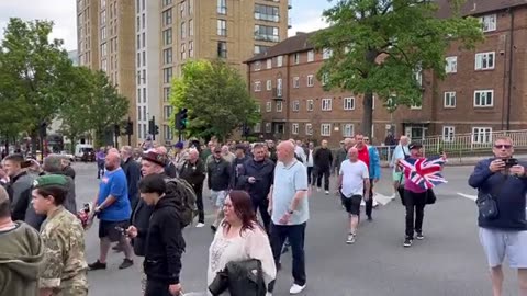 Lee Rigby memorial march today in London.