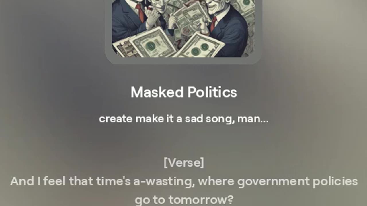 Masked Politics AI music