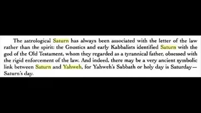 THE GNOSTIC LIE THAT YAHWEY IS SATURN , SATURN IS SATAN , NSTFU OccultScience101