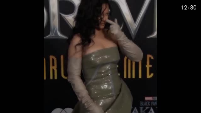 At the Black Panther world premiere, Rihanna dazzled. #WakandaForever