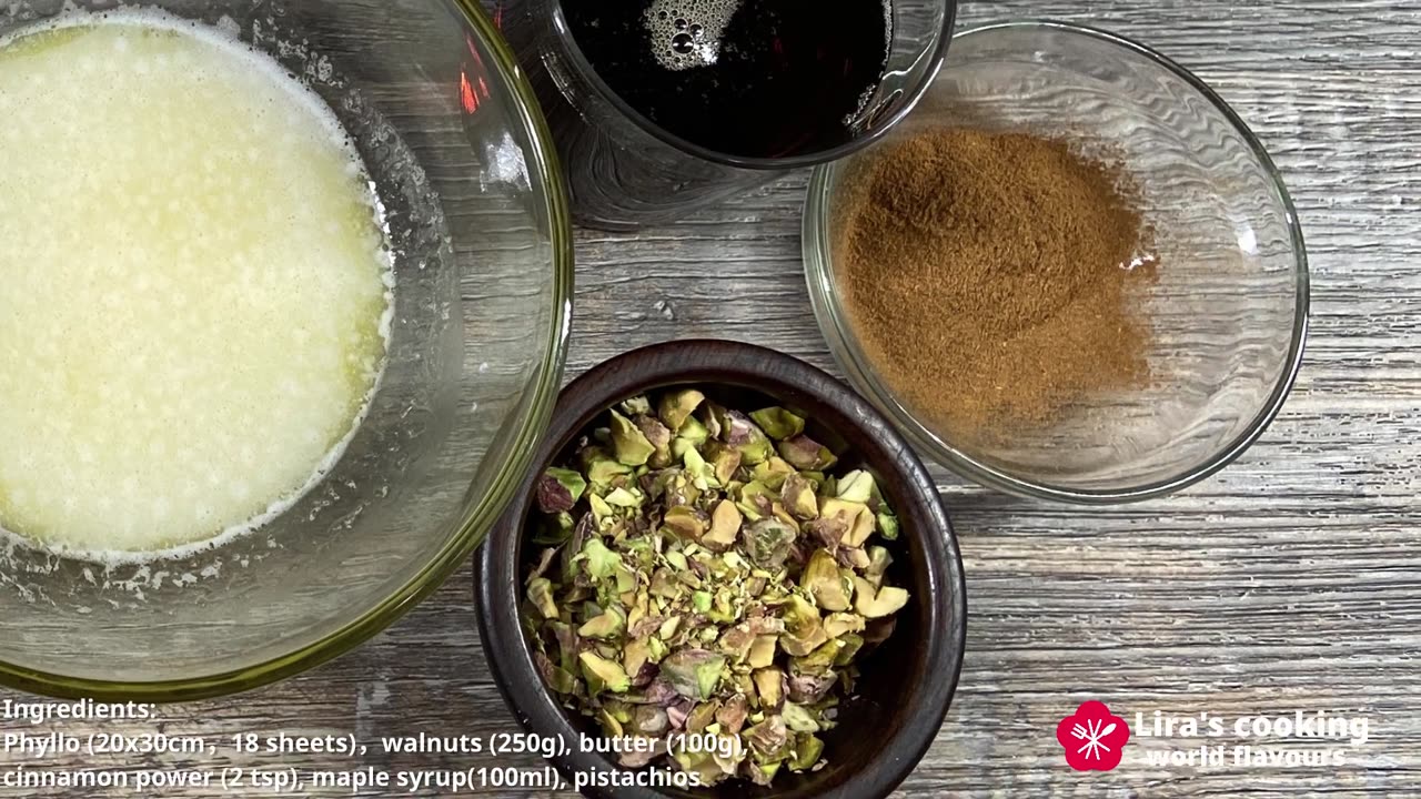 World food tour - special Baklava for World Cup Qatar - crispy, nutty and sweet dessert