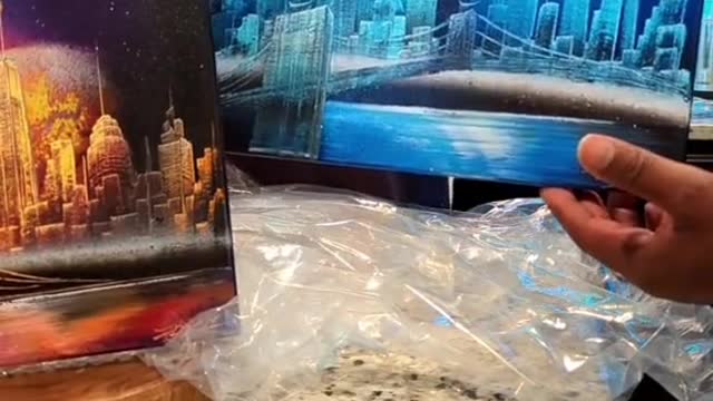 #answer to @biglime78 #shippingpaintings #satisfiedcustomer #supportinglocalartists #gratefultoyou