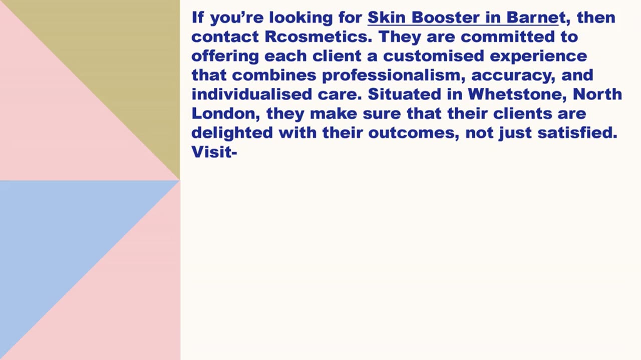 Best Skin Booster in Barnet