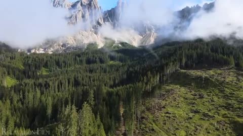 Enchanted Dolomites 4K - A stunning natural beauty Nature - Morning