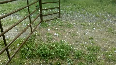 Baseball-Sized Hail Storm in Texas