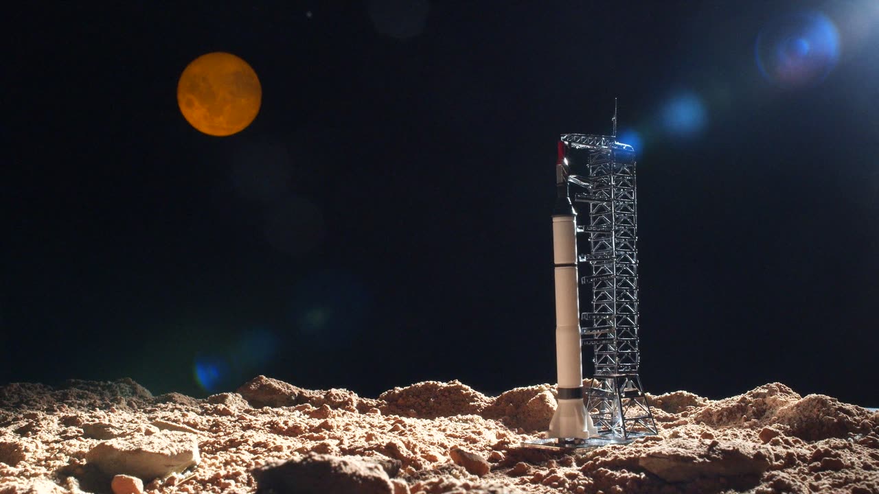 Cute Model of Moon and Nasa Mission