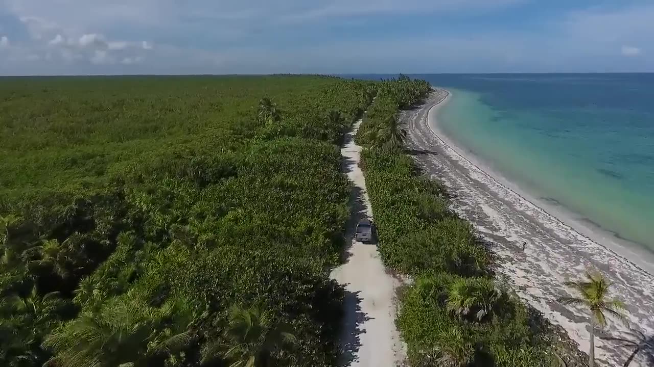 Sea waves beach drone video Free HD Video