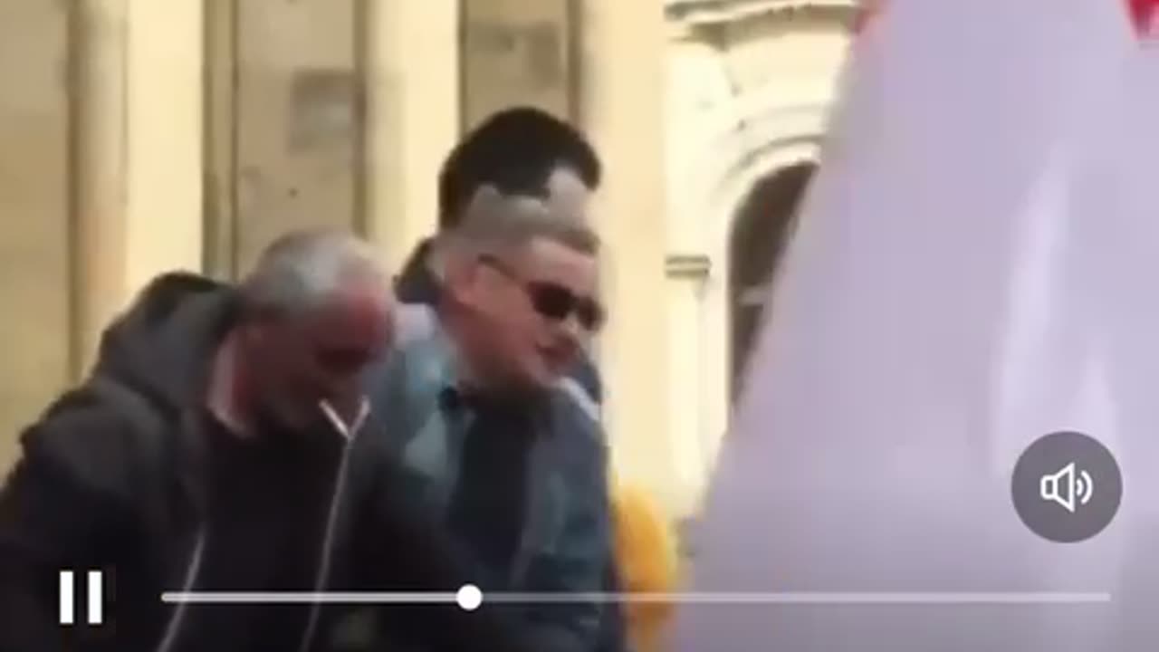 Massive Protests in Tbilisi 3/14/2023 | EU Flag Ripped Down from Building