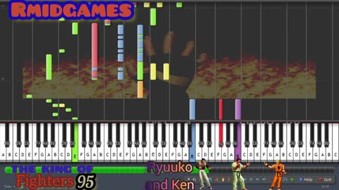 The King of Fighters 95 - Ryuuko And Ken ~ Piano ( Midi )