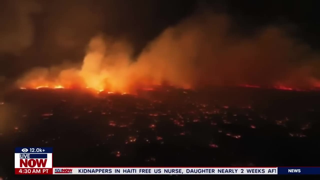 Maui fire burns as death toll climbs, over 1,000 acres scorched _ LiveNOW from FOX
