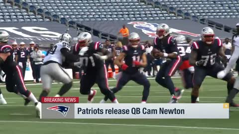 Patriots cut QB Cam Newton