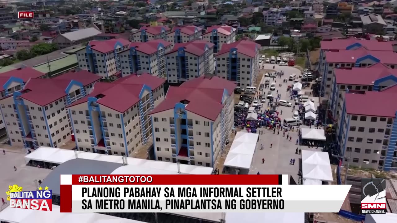 Planong pabahay sa mga informal settler sa Metro Manila, pinaplantsa ng gobyerno