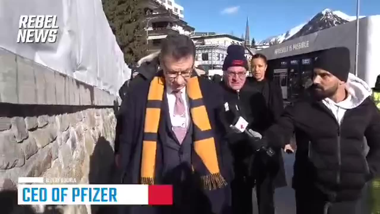 Pfizer CEO Albert Bourla, doesn't answer any of the questions in Davos