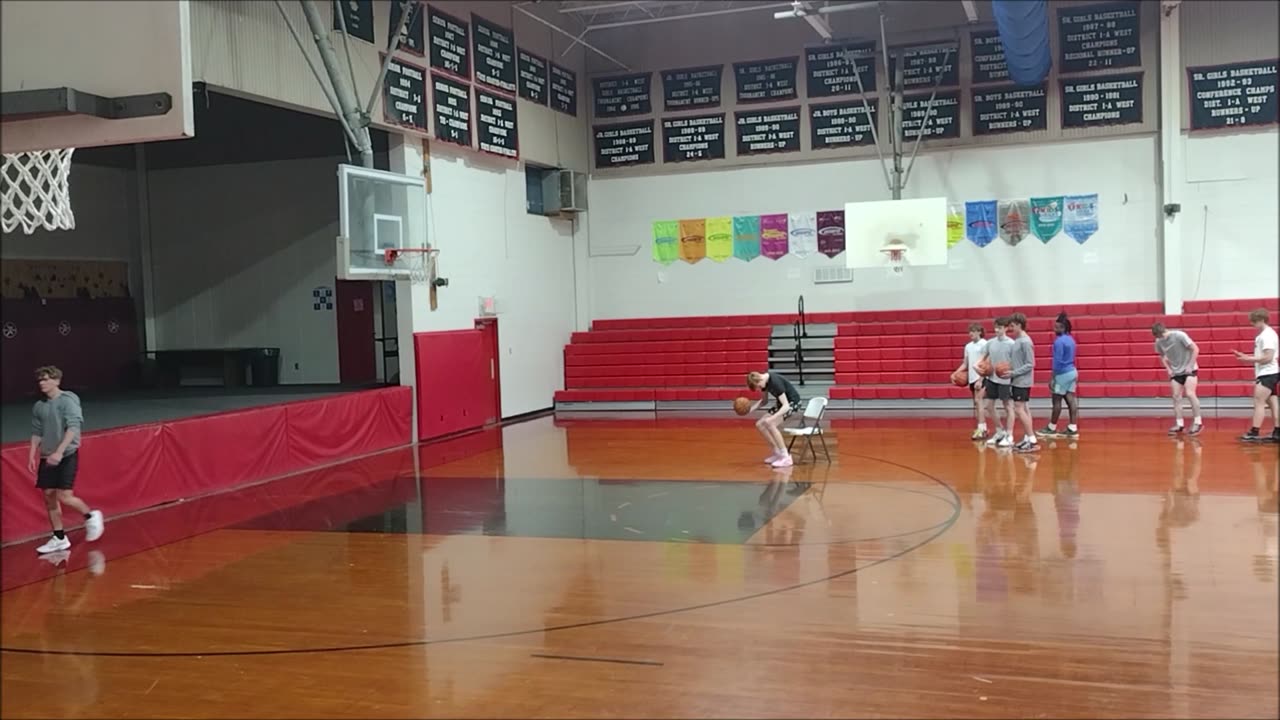 Dunking Practice 17u Team Arkansas 23