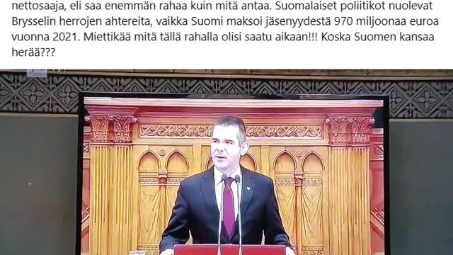 Kansanedustajan tehtävä on ajaa oman KANSAN etua, eikä kumartaa EU-eliittiä