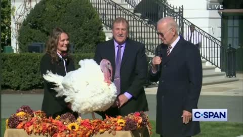 BIDEN Jokes BOMB BADLY at Today's White House TURKEY PARDON