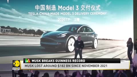 ELON MUSK RECORD LOSS BILLIONS