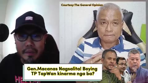 Gen.Macanas nagsalita! Boying TP Tapwan mga anti-bantag kinarma daw?