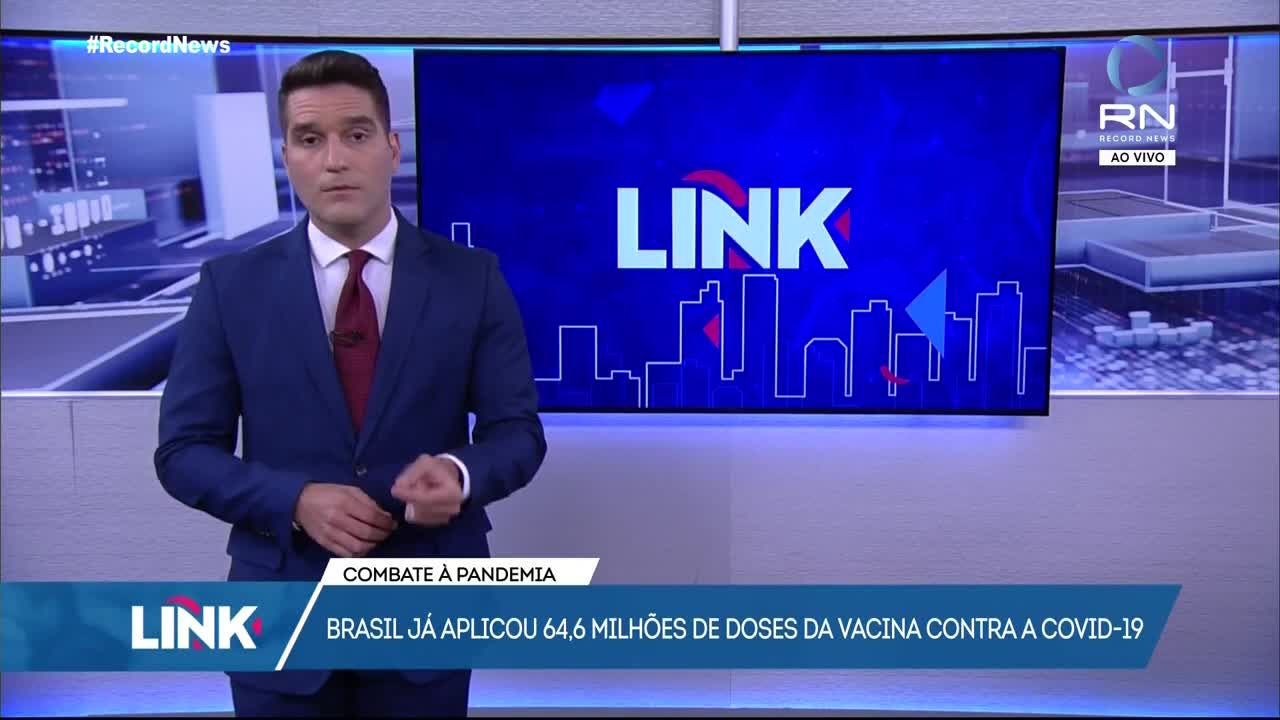 Brasil já aplicou 64,6 milhões de doses da vacina contra o coronavírus