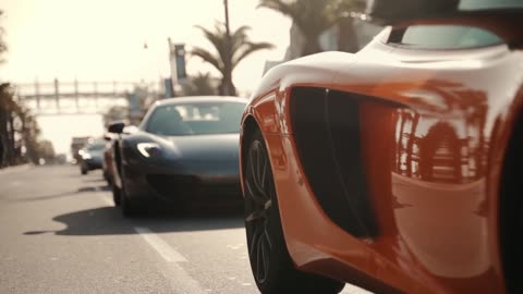 ORANGE SPORTS CAR