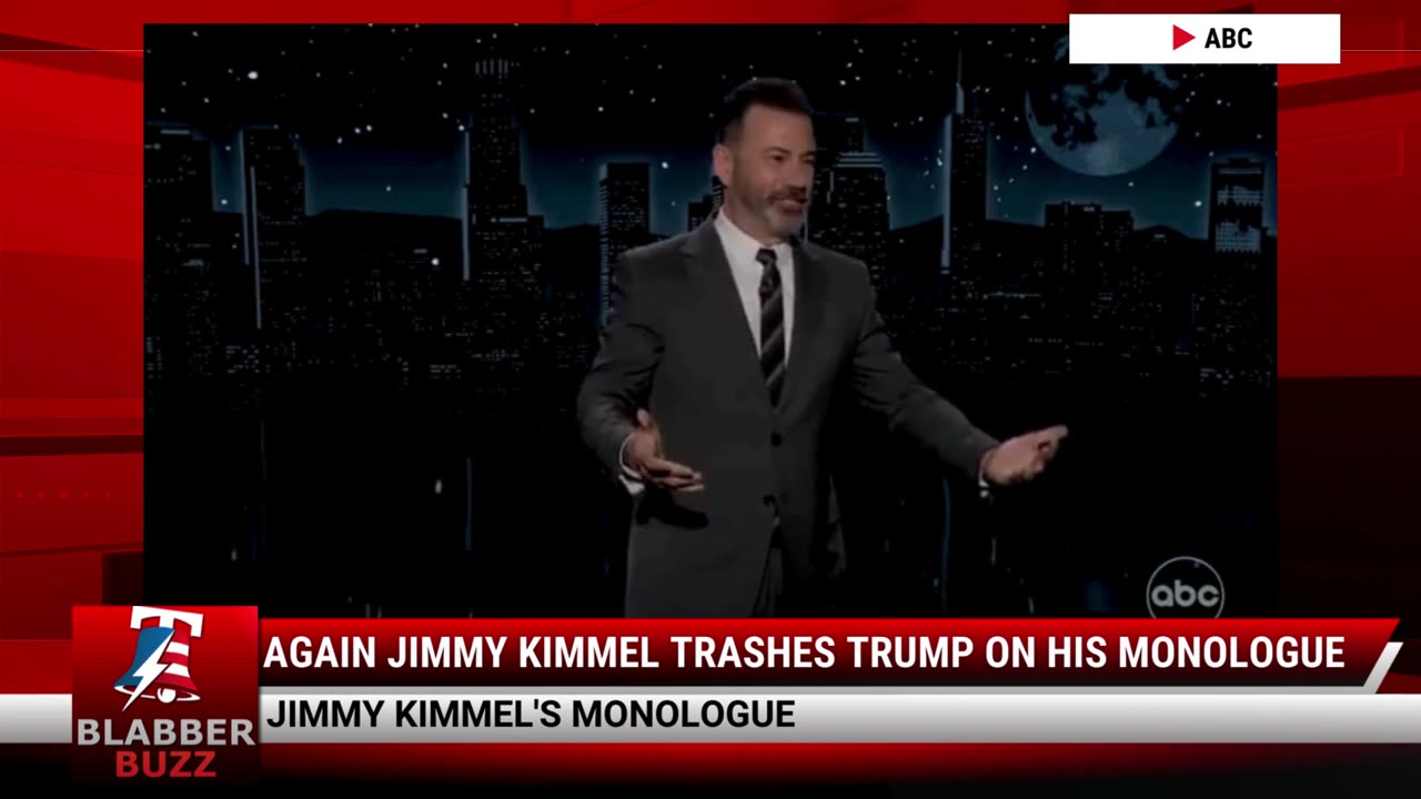 Again Jimmy Kimmel Trashes Trump On His Monologue