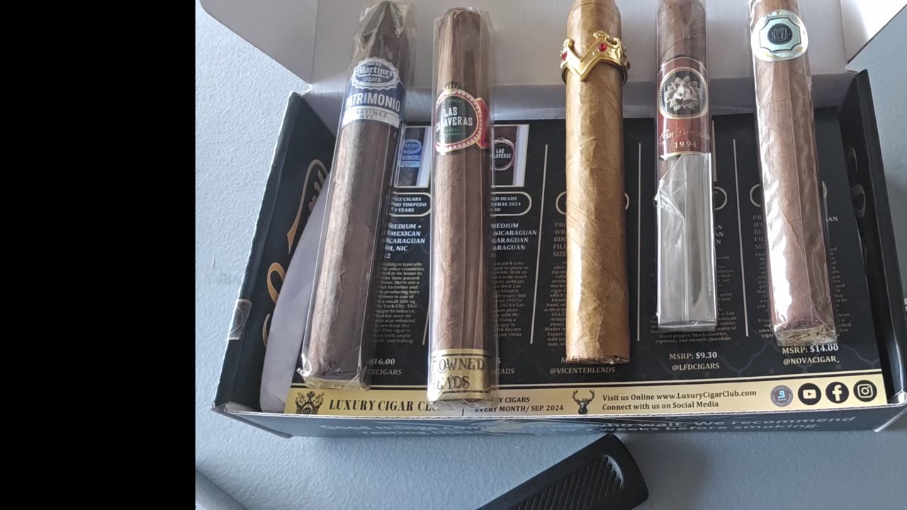 Luxury Cigar Club Sapphire Sept 2024