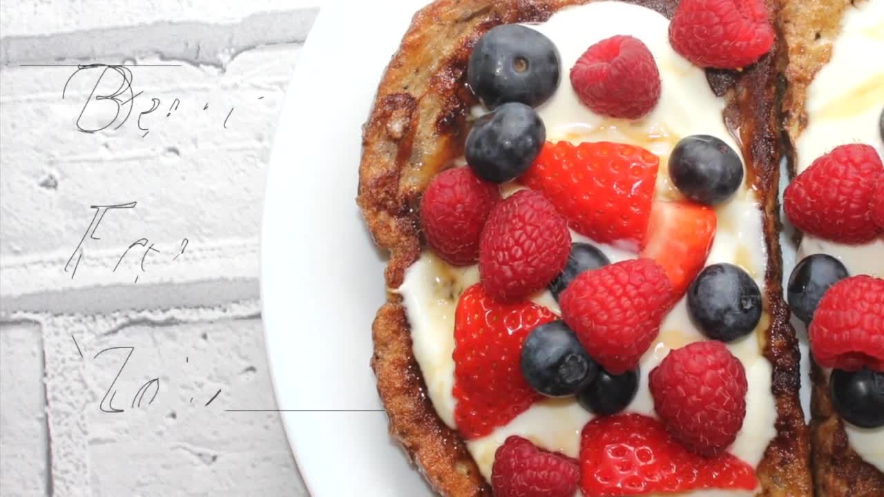 French Toast with Berries - Healthy low-fat version