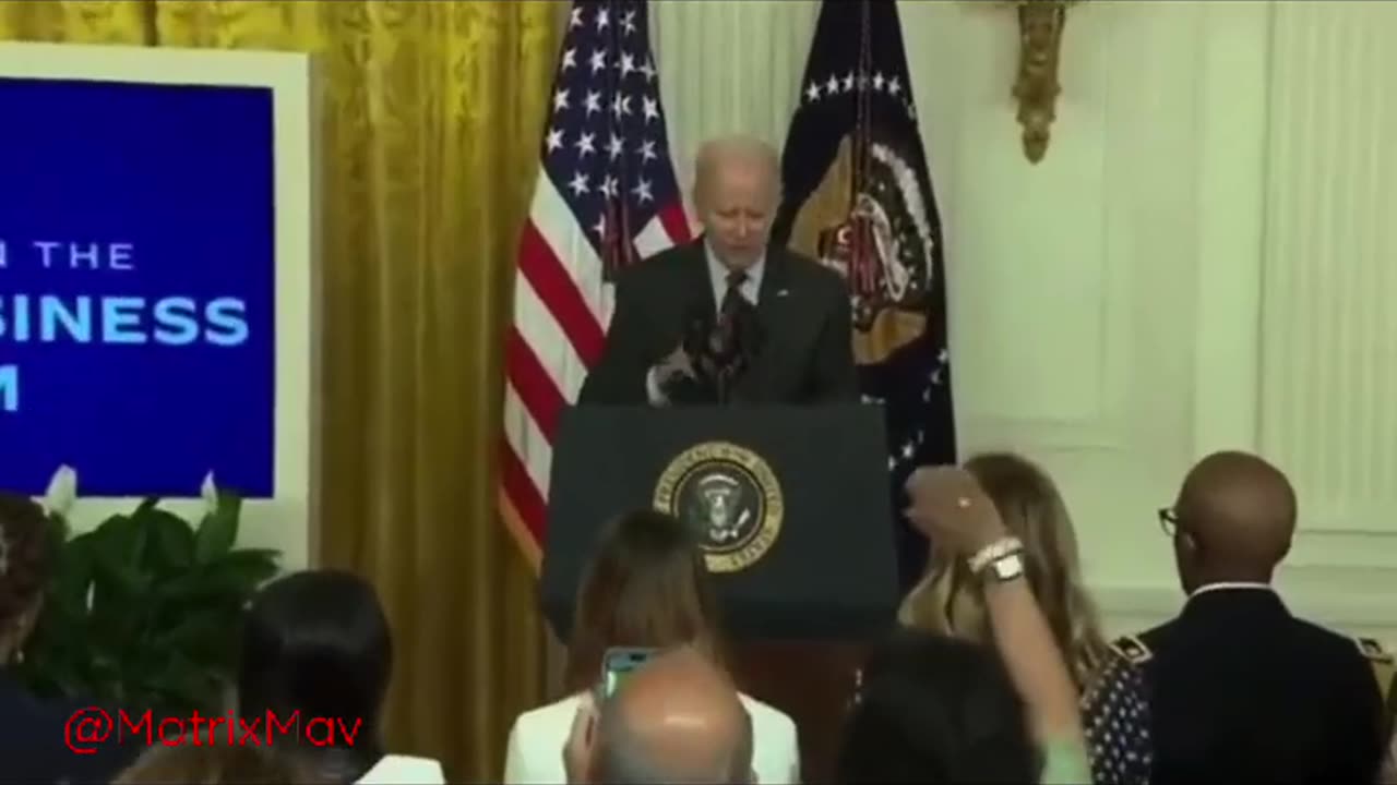 Biden Incoherently Ends His Speech