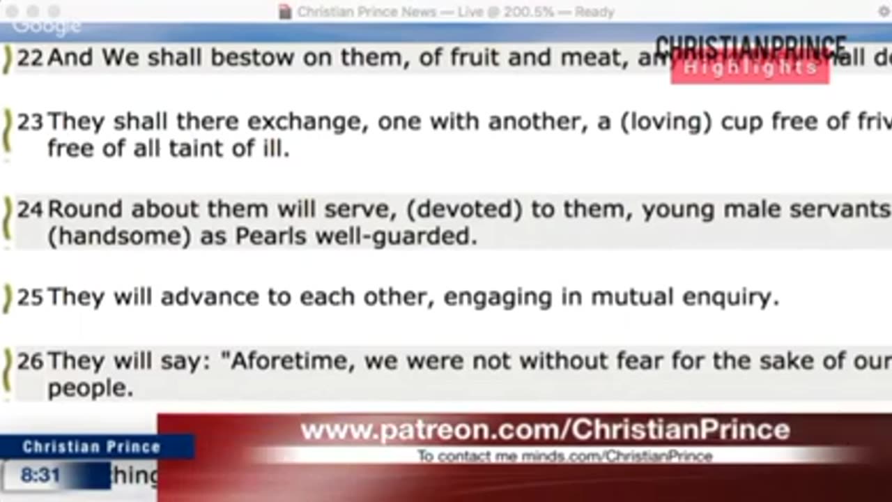 Christian Prince Debates a Muslim Sheikh Islamic Books are Full of Corruption