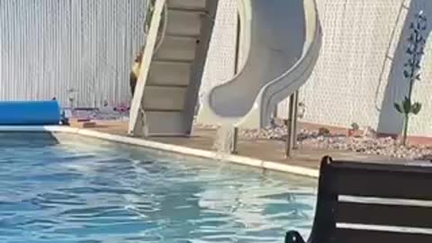 Funny Fails Big Guy Small Water Slide