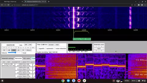 X06 164532 Moscow To Dublin 10/11/2022 0946 UTC 16223kHz