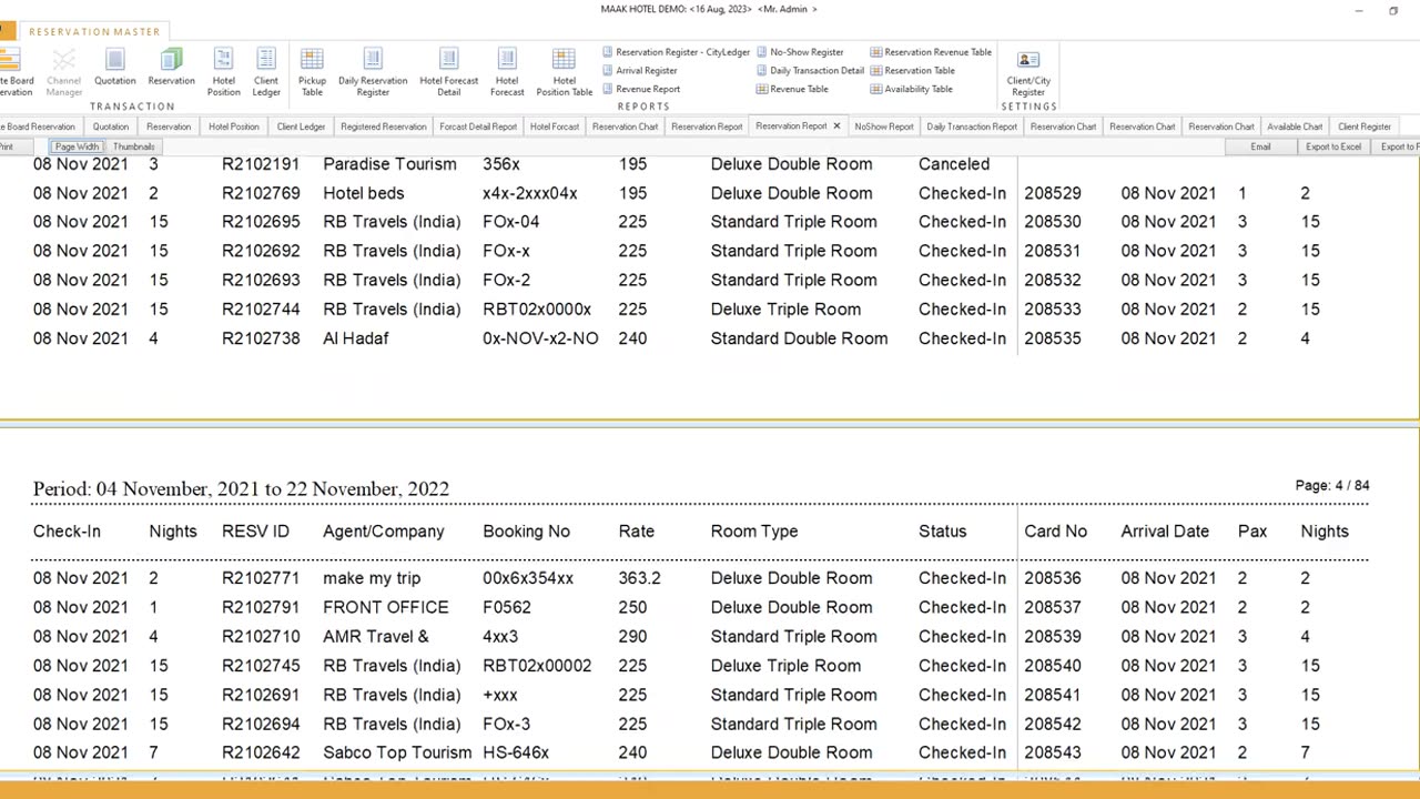 Hotel Management Information System - Reservation