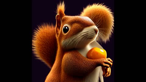 3D Render Squirrel , Ai generated , #Ducksolid, art