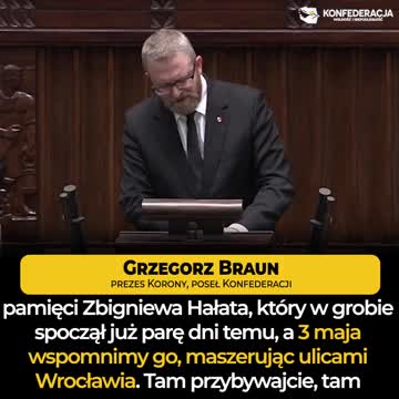 Uczczenie pamięci dr Zbigniewa Hałata w Sejmie Rzeczypospolitej