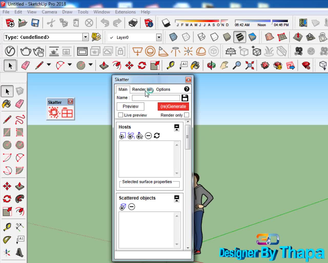 How to active Skatter plugin For Sketchup 2018