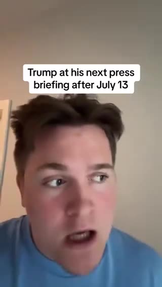 🤣😂 This is it. The best impersonation yet. Trump reacts to the 7/13 attack: